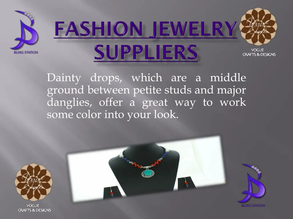 fashion jewelry suppliers