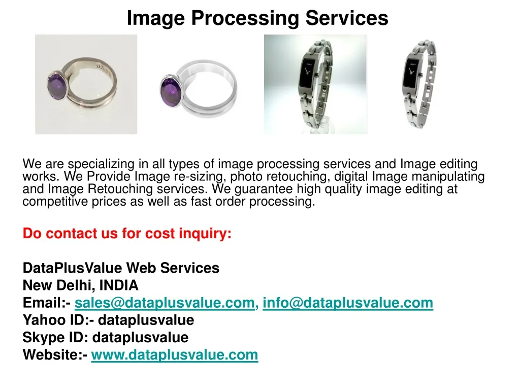 image processing services