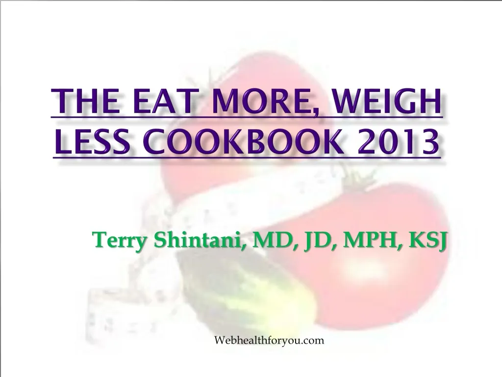 the eat more weigh less cookbook 2013