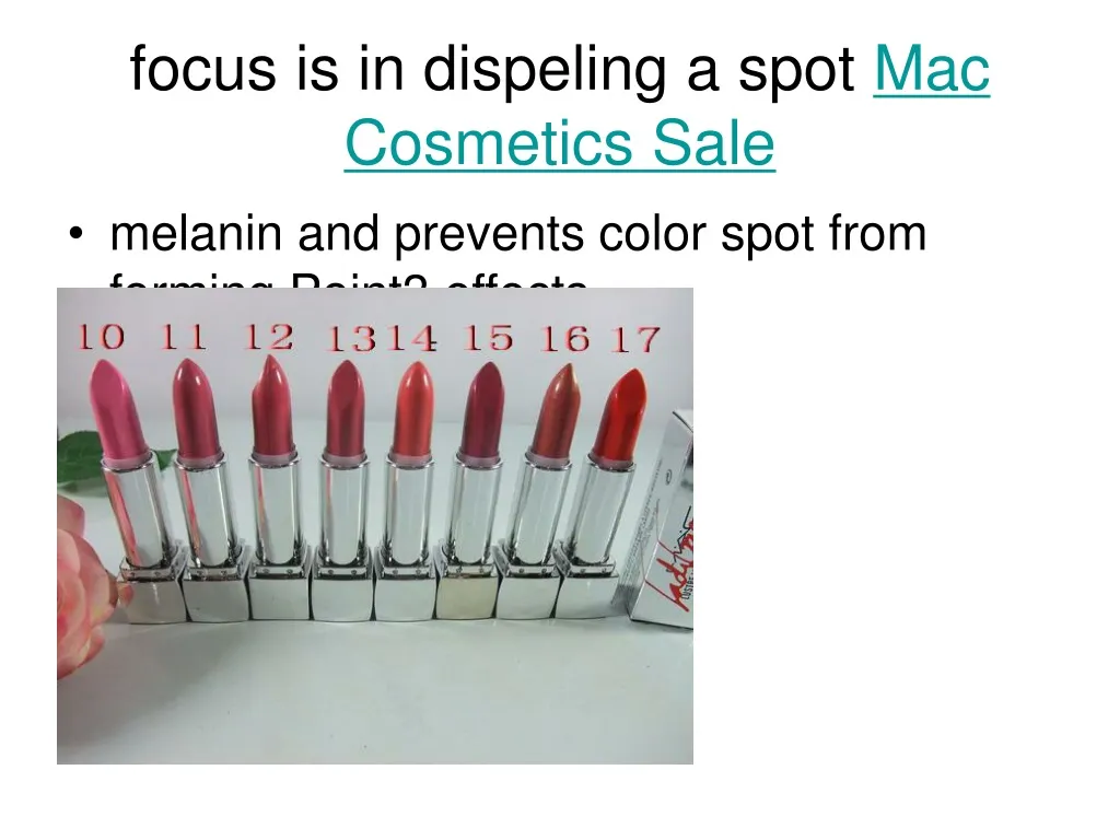 focus is in dispeling a spot mac cosmetics sale