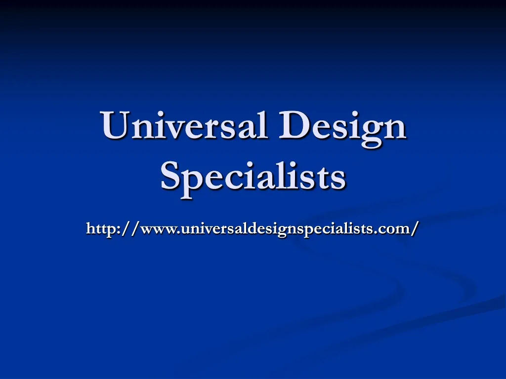 universal design specialists