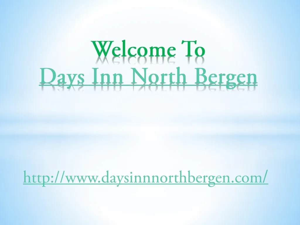 welcome to days inn north bergen