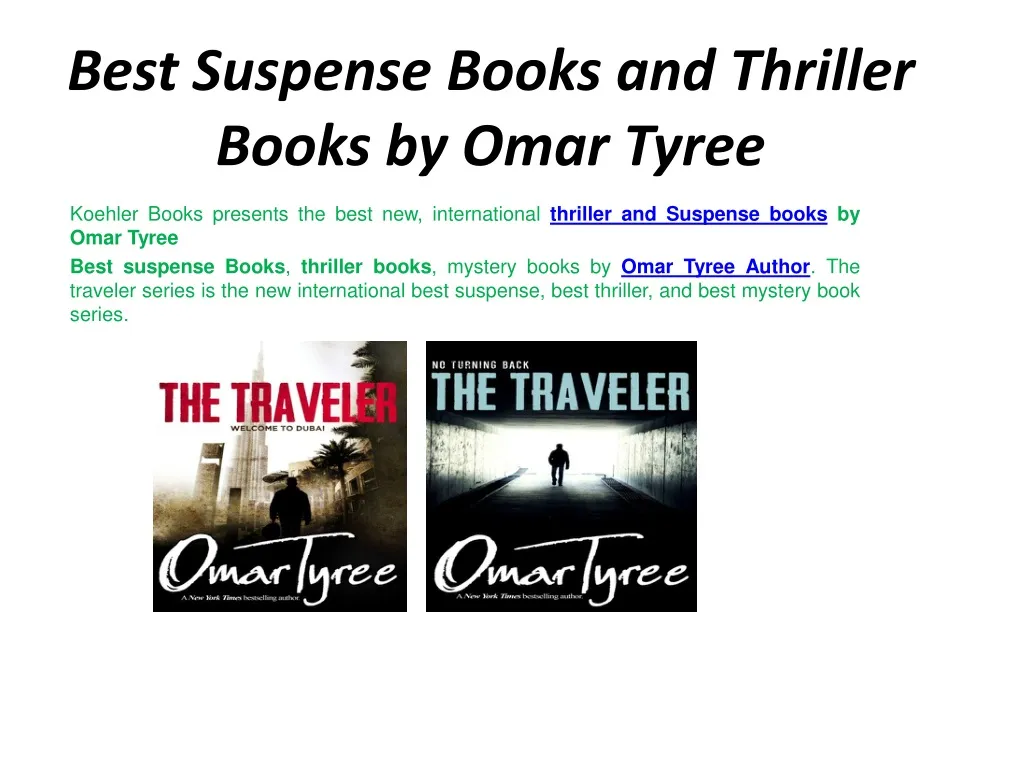 best suspense books and thriller books by omar tyree