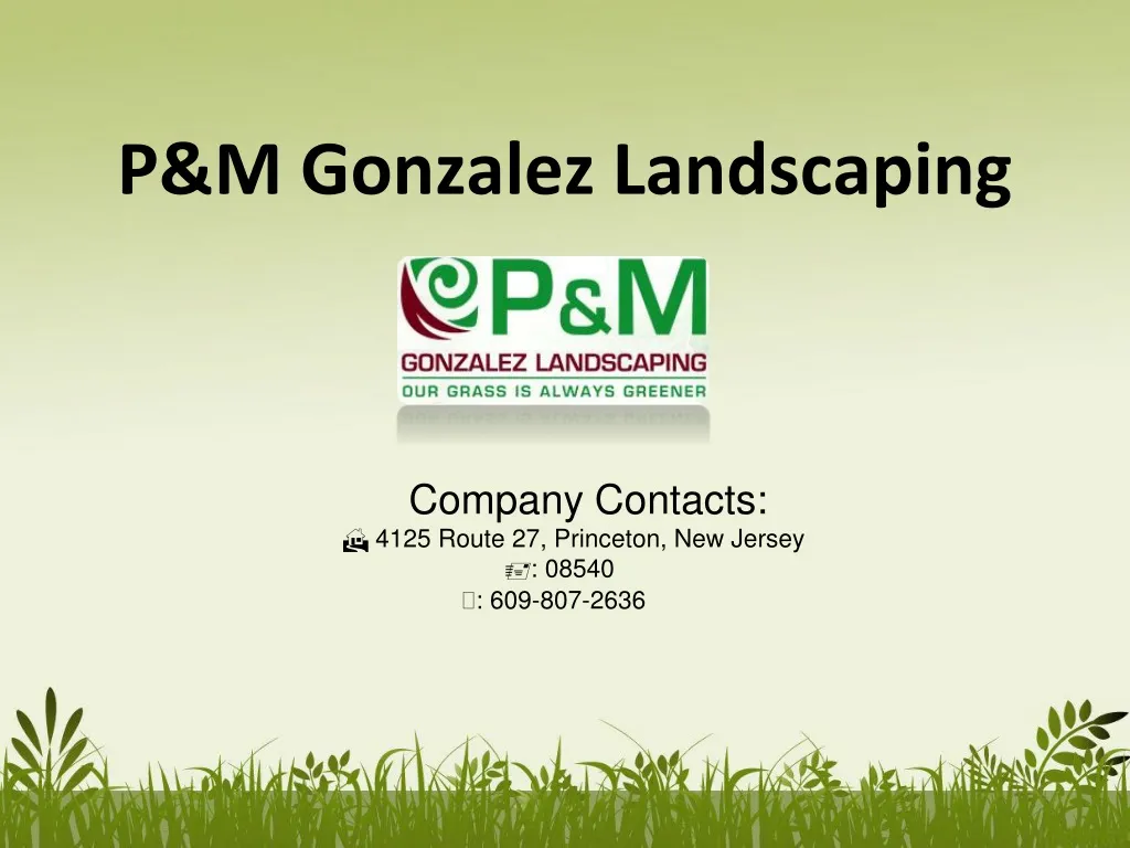 p m gonzalez landscaping