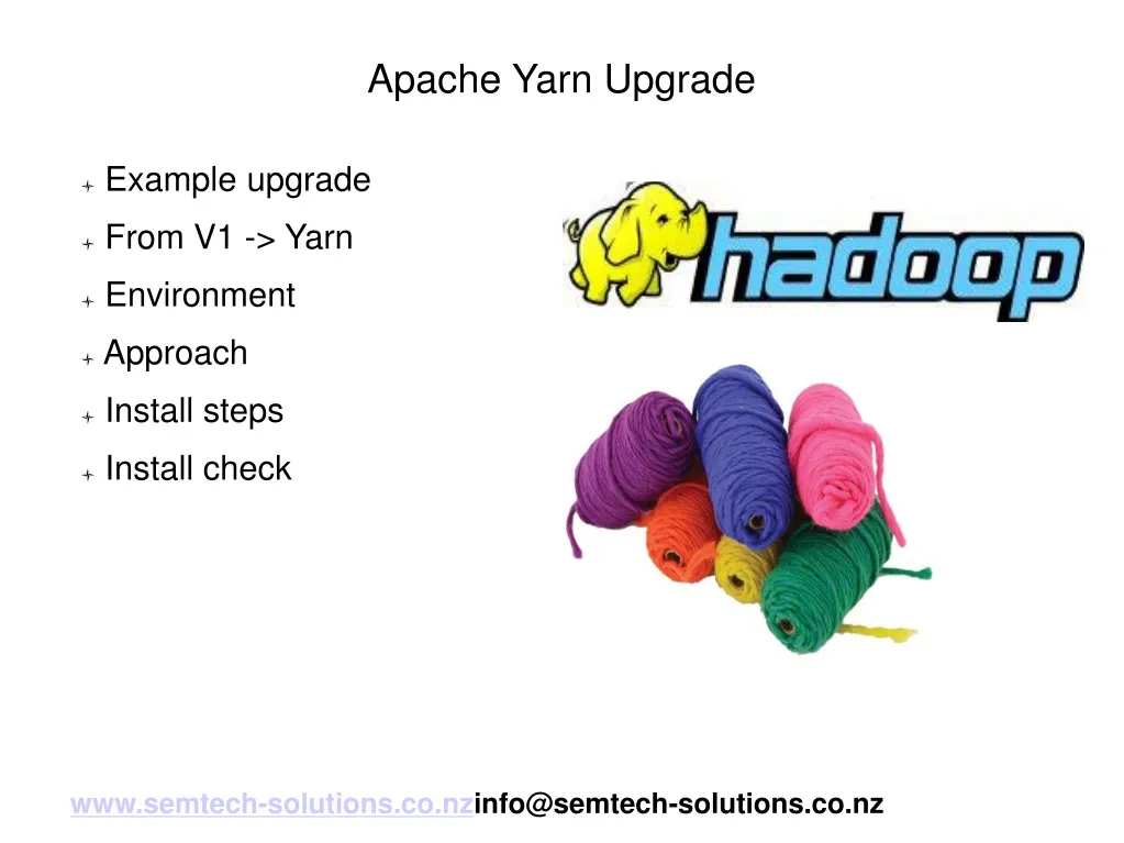 apache yarn upgrade