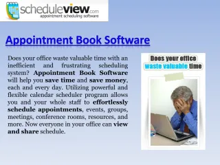 Appointment Scheduling Software - slide 1