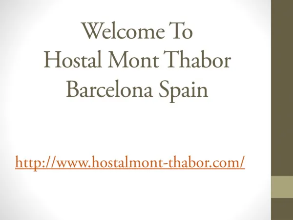 hostal mont thabor barcelona spain