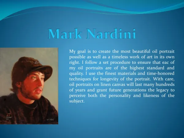 Mark Nardini Portraits and Fine Art