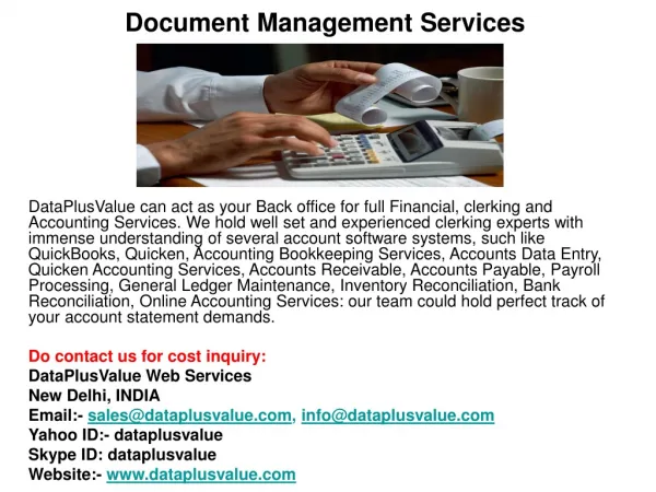 Business Accounting Services India