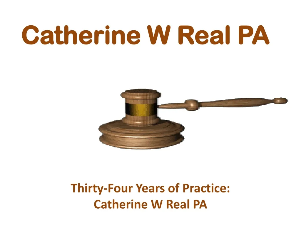catherine w real pa