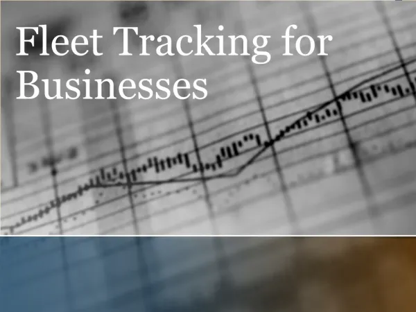 Fleet Tracking for Businesses