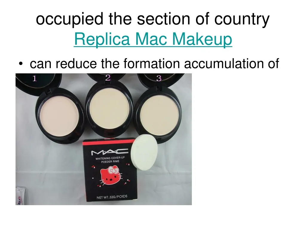 occupied the section of country replica mac makeup