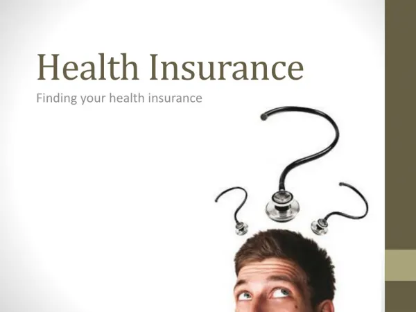 Finding your health insurance