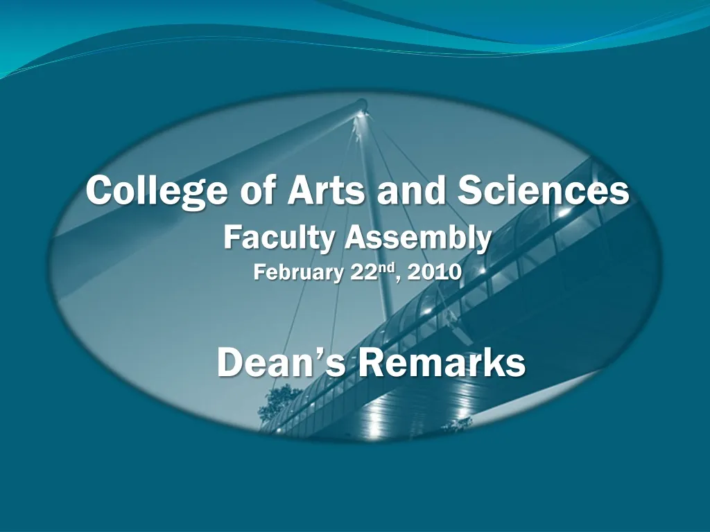 college of arts and sciences faculty assembly