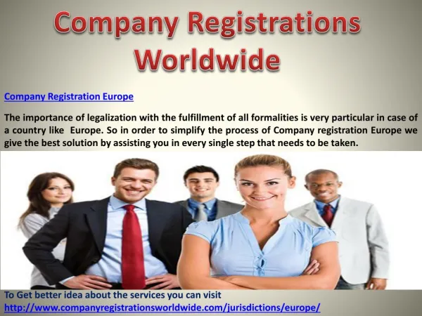 Company Registration Europe