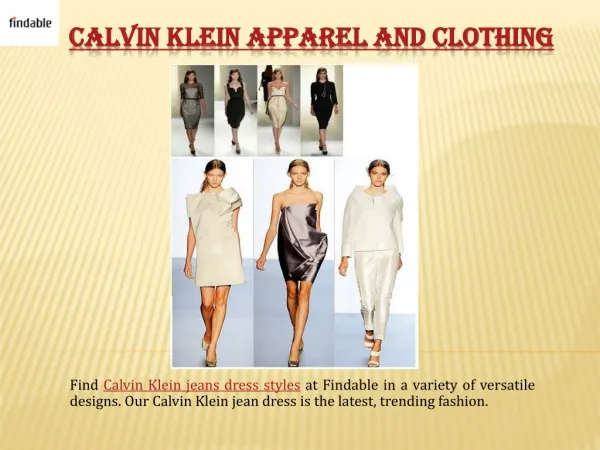 Shop Calvin Klein Jeans dresses with Findable