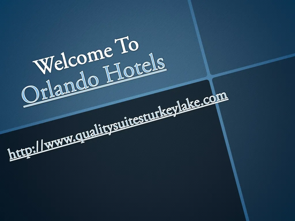 welcome t o orlando hotels