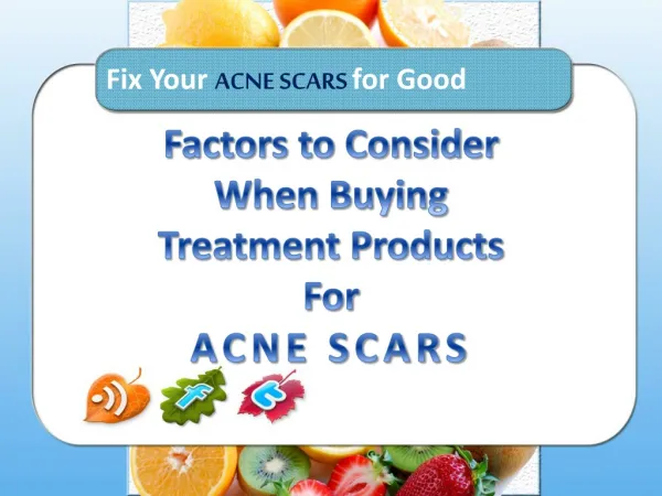 Various Treatments for Acne Scars