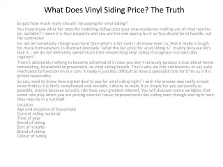 Toronto aluminum siding contractor - slide 1