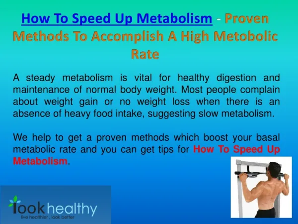 How To Speed Up Metabolism