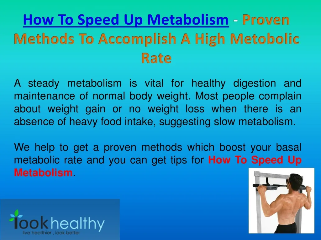 how to speed up metabolism proven methods