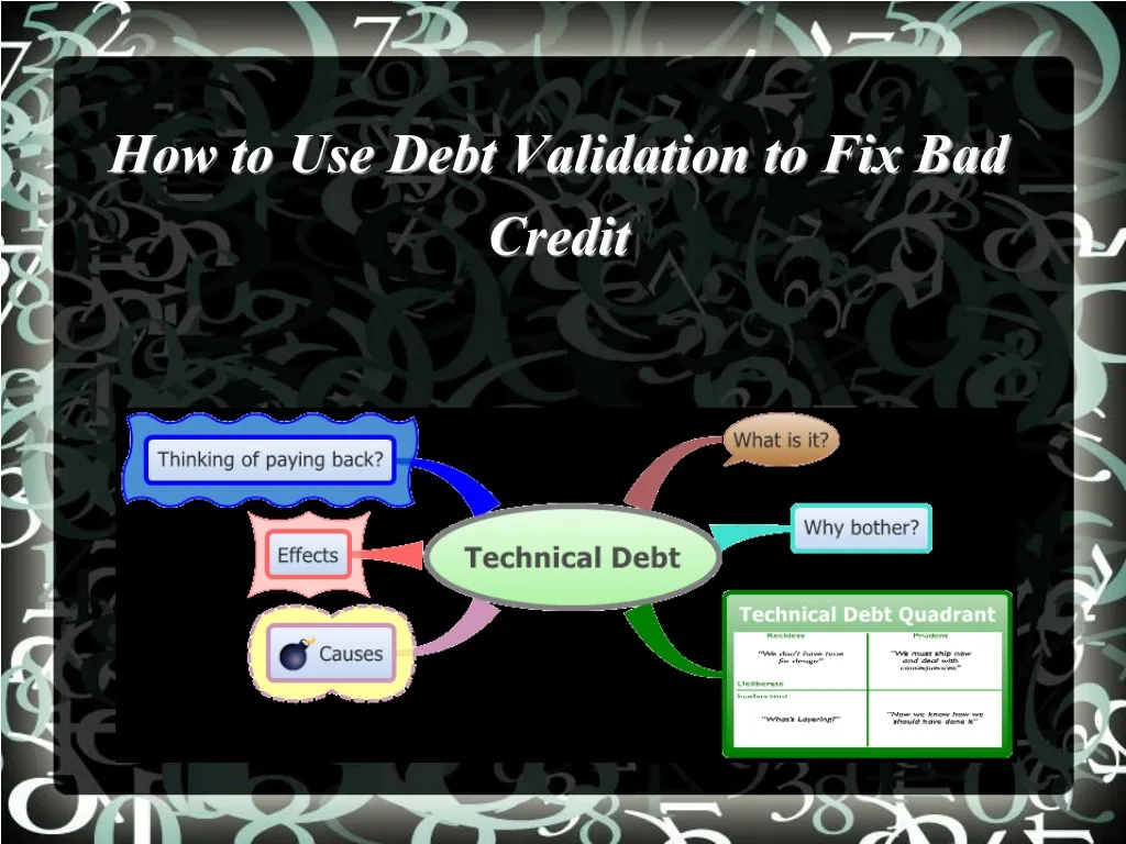 how to use debt validation to fix bad credit