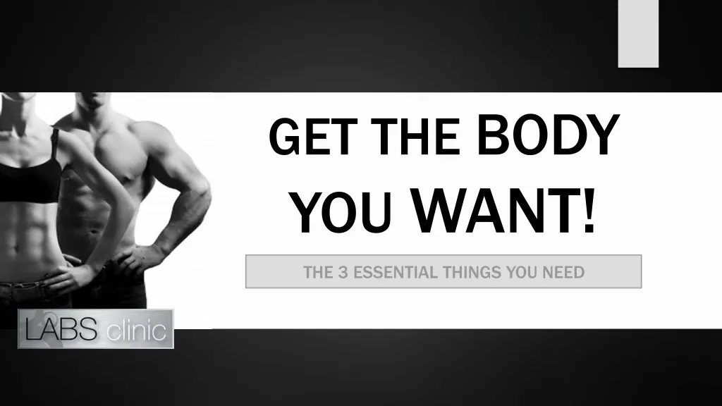 get the body you want