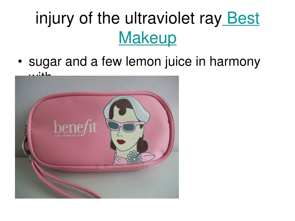 injury of the ultraviolet ray best makeup