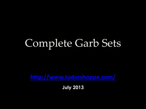 Complete Garb Sets