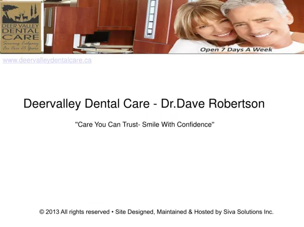Orthodontist Calgary - Cosmetic Dentist Calgary-Teeth Whiten