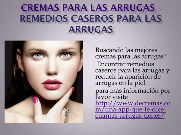 cremas para las arrugas