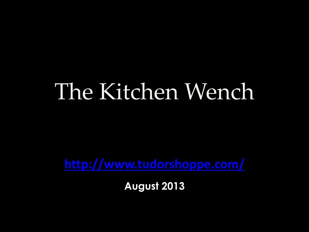 the kitchen wench