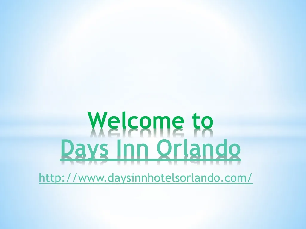 welcome to days inn orlando
