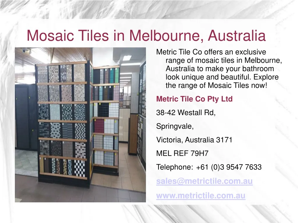 mosaic tiles in melbourne australia