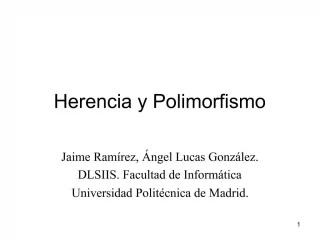 Herencia y Polimorfismo - slide 1
