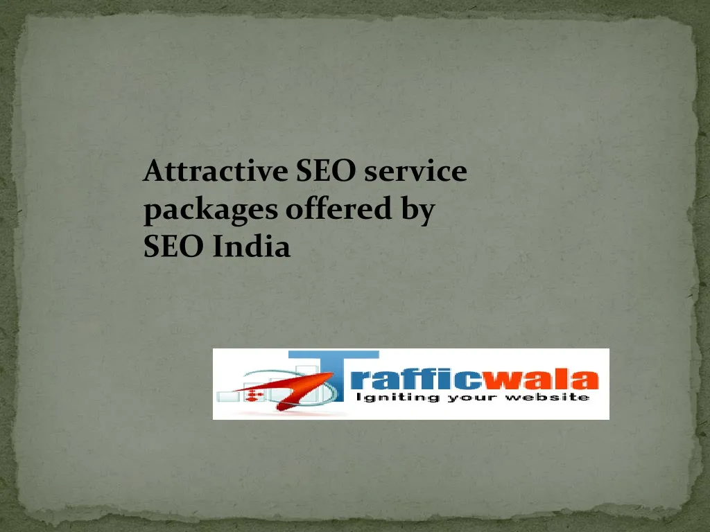 attractive seo service packages offered