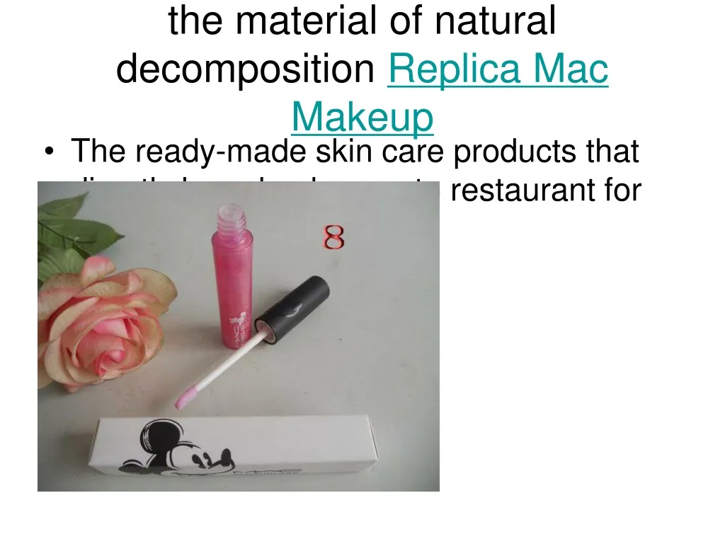 the material of natural decomposition replica mac makeup