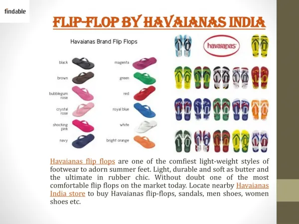 Havaianas India Flip Flops at Findable