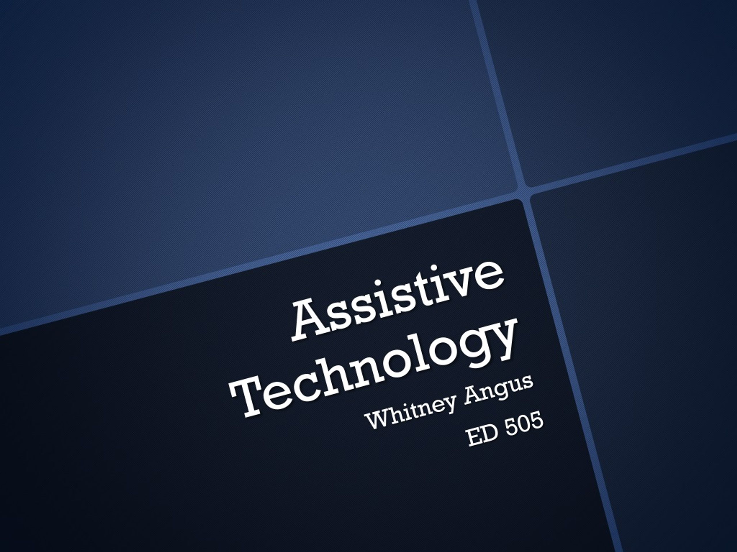 PPT - Assistive Technology PowerPoint Presentation, free download - ID ...
