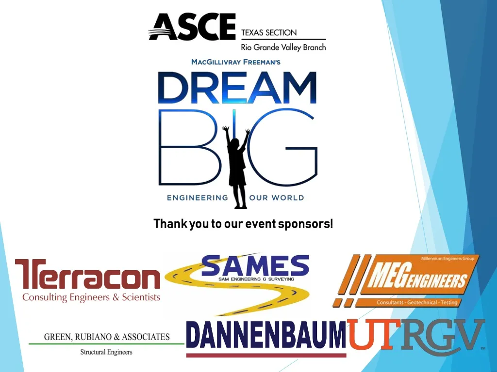 thank you to our event sponsors