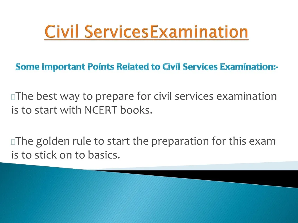 civil servicesexamination