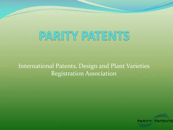International Patents Registration