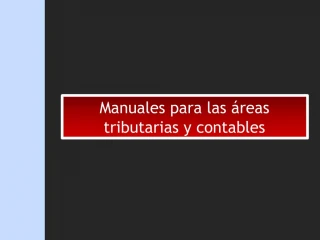 Manuales para las reas tributarias y contables - slide 1