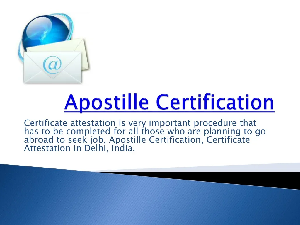 apostille certification
