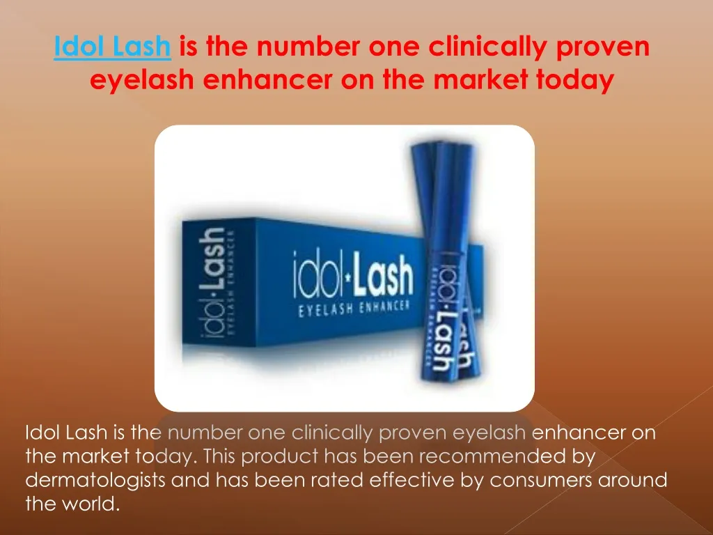 idol lash is the number one clinically proven