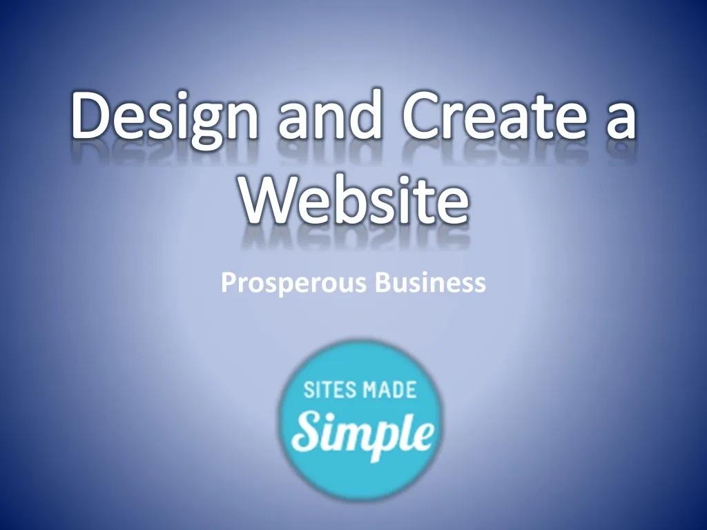 design and create a website