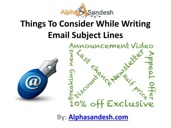 Things To Consider While Writing Email Subject Lines