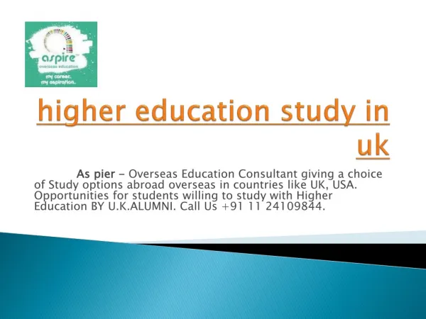 higher education study in uk