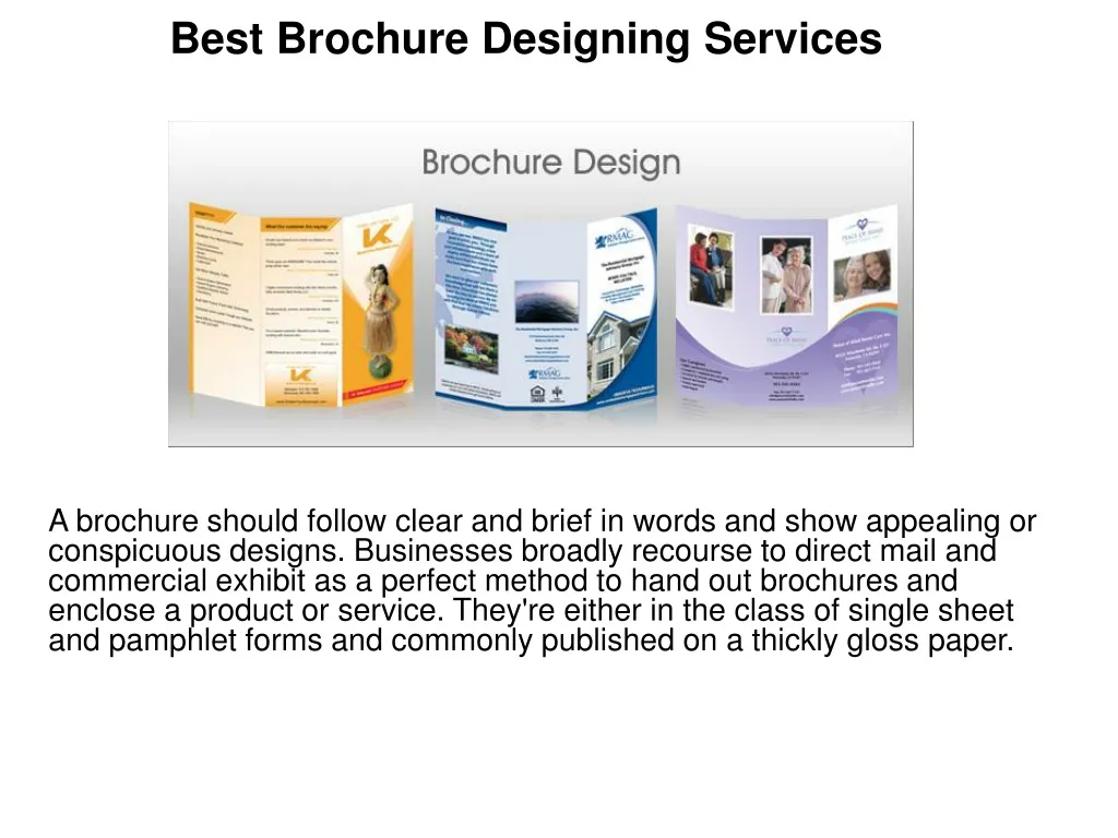 best brochure designing services