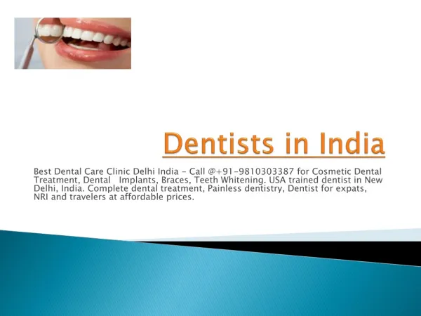 dentist in india